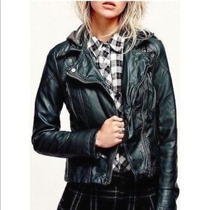 Free People vegan leather jacket NWOT